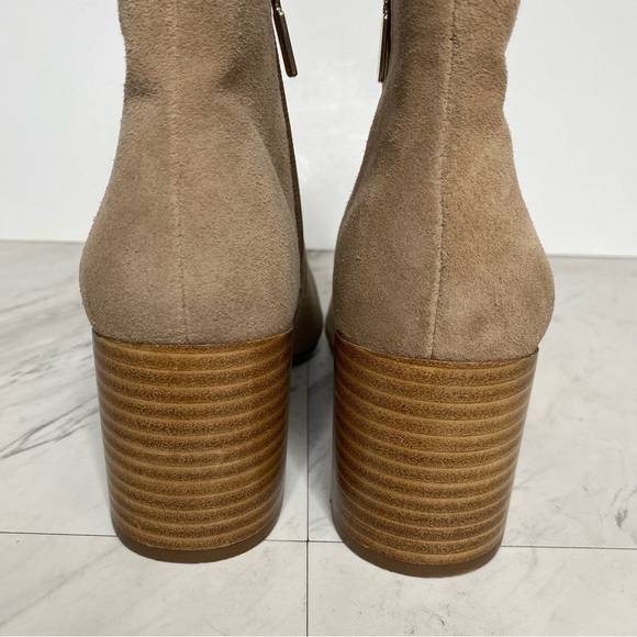 New! Blondo Tasel Tan Suede Pointy Toe Bootie 7M - Picture 4 of 14